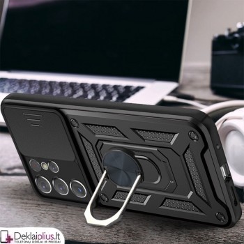 5in1 smūgiams atsparus dėklas su žiedu ir kameros apsauga - juodas (telefonui Samsung S21 Ultra) 5in1 smūgiams atsparus dėklas su žiedu ir kameros apsauga - juodas (telefonui Samsung S21 Ultra)